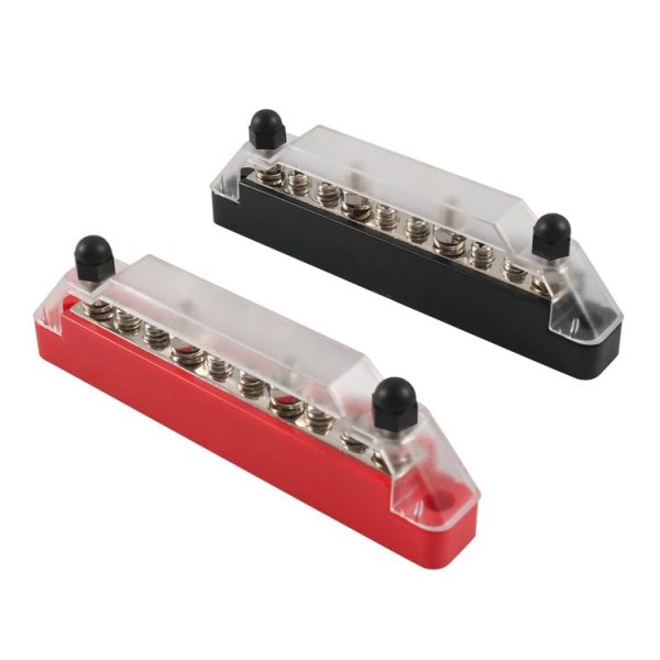 A7473 1 Pair 10 Way Power Distribution Block Terminal Studs with 4 Fixing Screws - Image 2