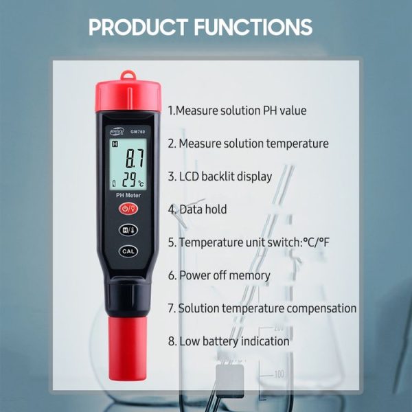 BENETECH GM760 Digital PH Meter Tester - Image 4