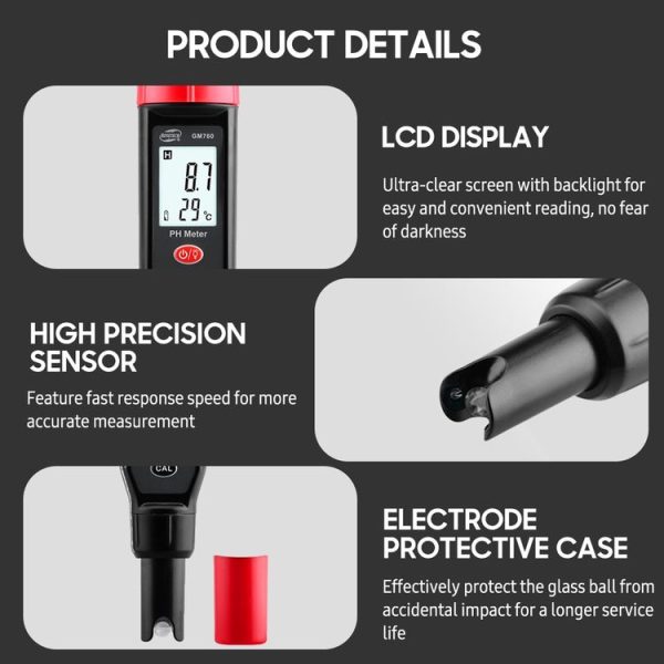 BENETECH GM760 Digital PH Meter Tester - Image 5