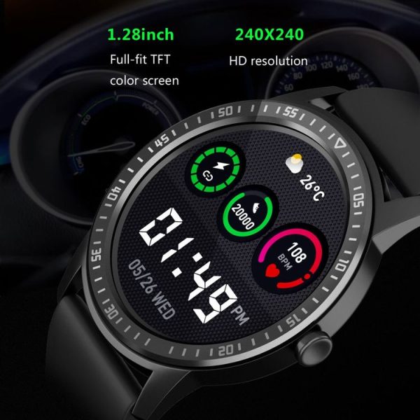Q669 1.28 inch TFT Screen Smart Watch, Support Real-time Heart Rate Measurement (Green) - Image 3