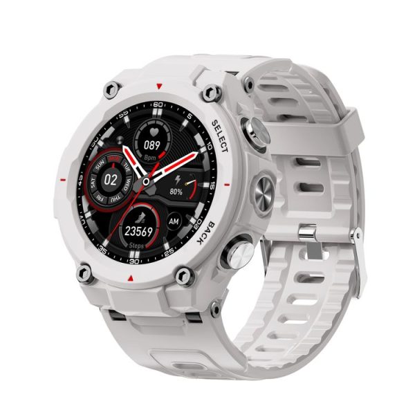 Q666K 1.28 inch TFT Screen Rugged Smart Watch (White)