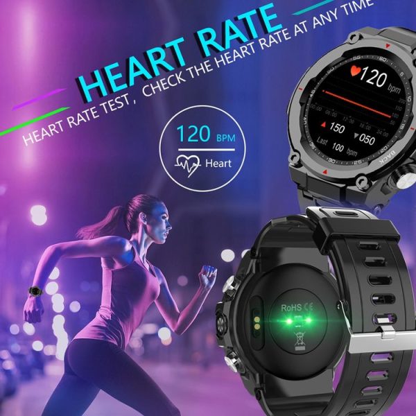 Q666K 1.28 inch TFT Screen Rugged Smart Watch (White) - Image 6