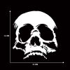 D-774 Evil Skull Pattern Car Modified Decorative Sticker (White) - Image 2