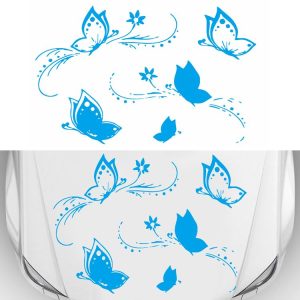 D-907 Butterflies Pattern Car Modified Decorative Sticker (Blue)