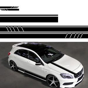 D-930 Lines Pattern Car Modified Decorative Sticker (Black)