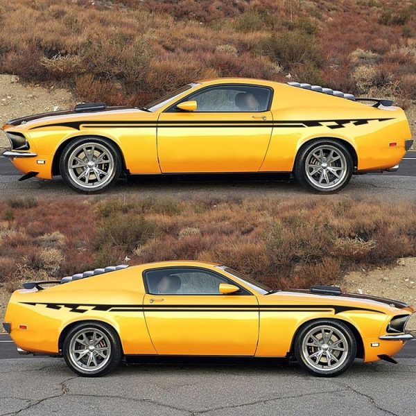 2 PCS / Set D-934 Waistline Pattern Car Modified Decorative Sticker (Black) - Image 5