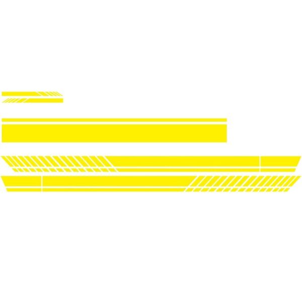 D-936 Stripe Pattern Car Modified Decorative Sticker (Yellow) - Image 2