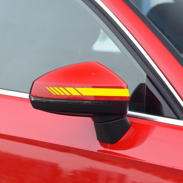 D-936 Stripe Pattern Car Modified Decorative Sticker (Yellow) - Image 6