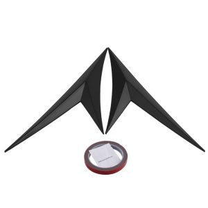 CSB016-BK Carbon Fiber Triangular Decorative Strip Leaf Shape Spoiler