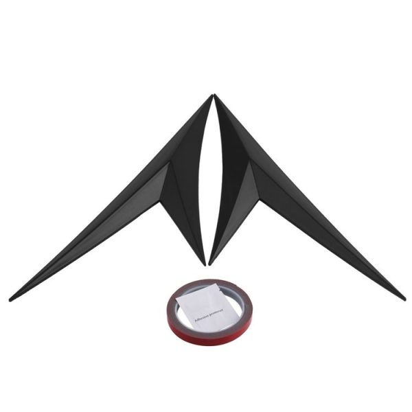 CSB016-BK Carbon Fiber Triangular Decorative Strip Leaf Shape Spoiler