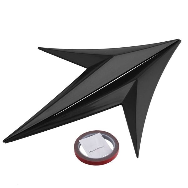 CSB016-BK Carbon Fiber Triangular Decorative Strip Leaf Shape Spoiler - Image 2