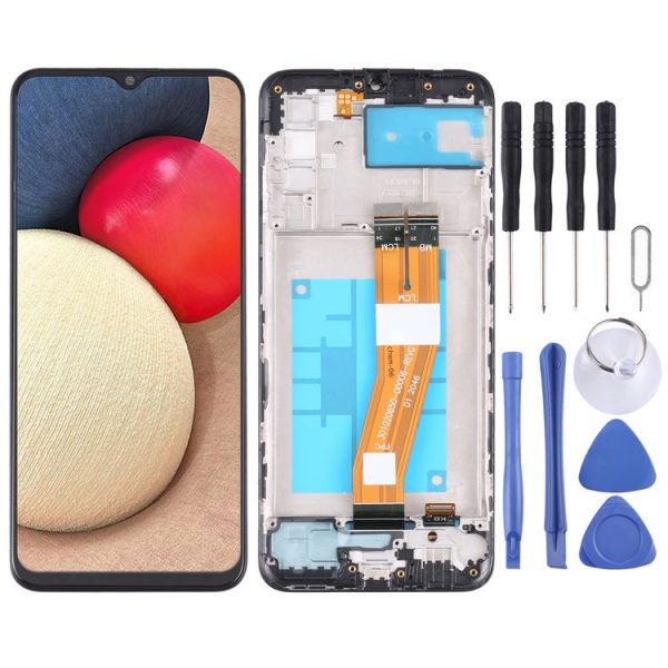 OEM LCD Screen For Samsung Galaxy A02S SM-A025G / A025M Digitizer Full Assembly with Frame