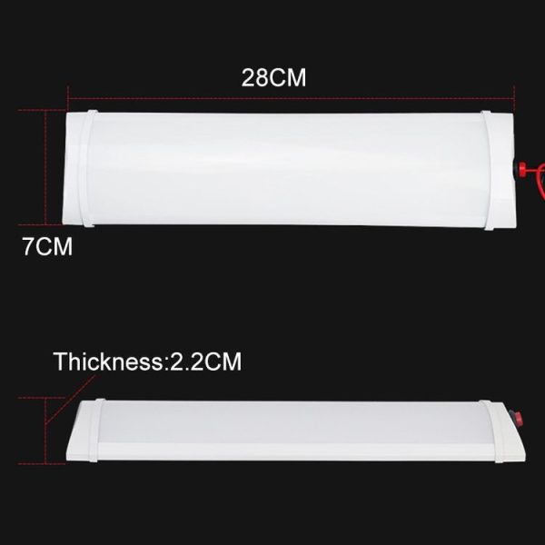 2 PCS ZS-3330 Truck LED Inside Reading Light Car Cabin Light Bar, Voltage: DC12V (White Light) - Image 3