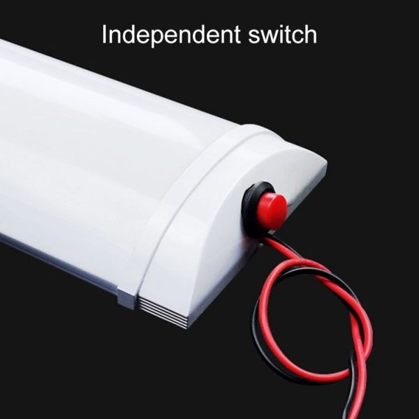 2 PCS ZS-3330 Truck LED Inside Reading Light Car Cabin Light Bar, Voltage: DC12V (White Light) - Image 5
