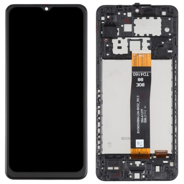 Original LCD Screen For Samsung Galaxy A12 Nacho SM-A127F Digitizer Full Assembly with Frame - Image 2