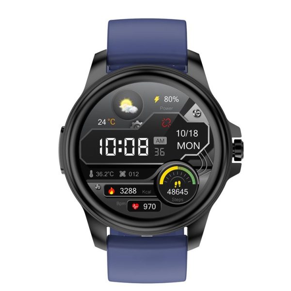 E89 1.32 Inch Screen TPU Strap Smart Health Watch Supports ECG Function, AI Medical Diagnosis, Body Temperature Monitoring (Dark Blue) - Image 2