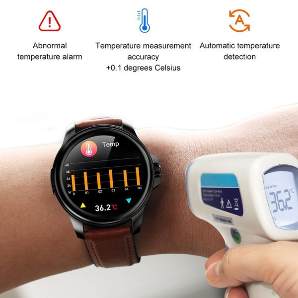 E89 1.32 Inch Screen TPU Strap Smart Health Watch Supports ECG Function, AI Medical Diagnosis, Body Temperature Monitoring (Dark Blue) - Image 4