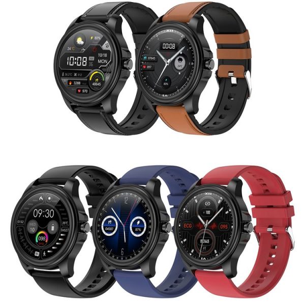 E89 1.32 Inch Screen TPU Strap Smart Health Watch Supports ECG Function, AI Medical Diagnosis, Body Temperature Monitoring (Dark Blue) - Image 7