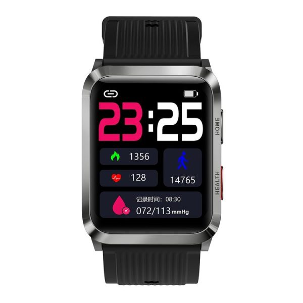 S6T 1.7 Inch Air Pump Smart Watch Supports Heart Rate Detection, Blood Pressure Detection, Blood Oxygen Detection (Black) - Image 2