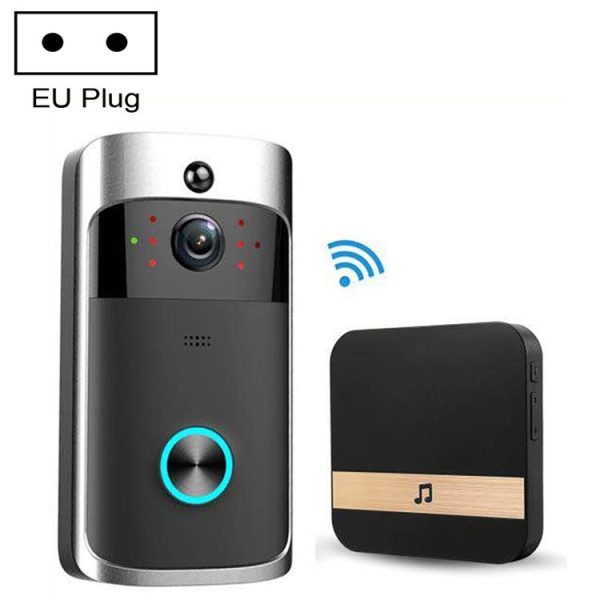 M3 720P Smart WIFI Ultra Low Power Video Visual Doorbell With Ding Dong Version (EU Plug)