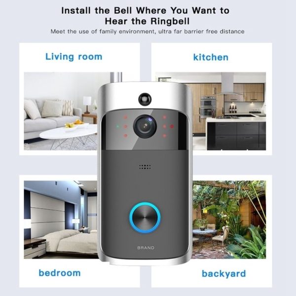 M3 720P Smart WIFI Ultra Low Power Video Visual Doorbell With Ding Dong Version (EU Plug) - Image 15