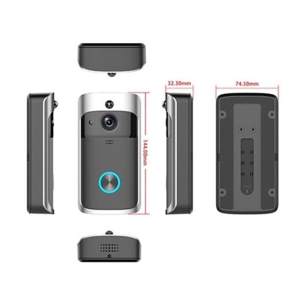 M3 720P Smart WIFI Ultra Low Power Video Visual Doorbell With Ding Dong Version (EU Plug) - Image 3