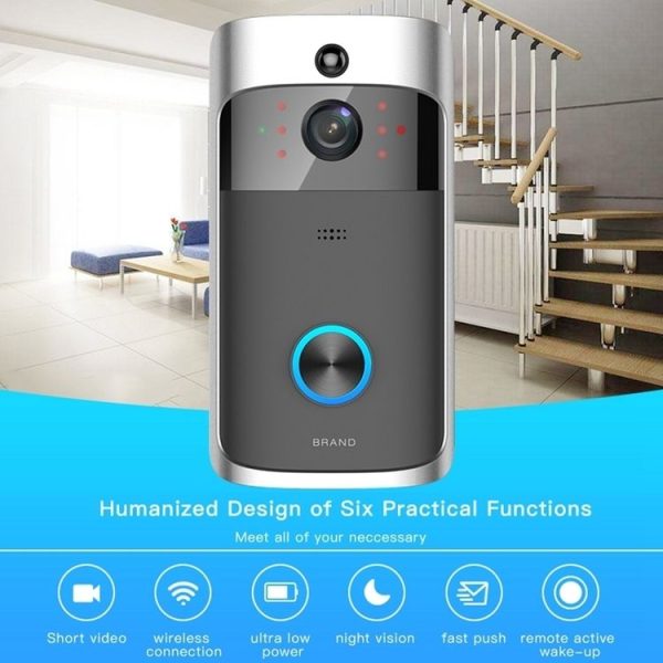 M3 720P Smart WIFI Ultra Low Power Video Visual Doorbell With Ding Dong Version (EU Plug) - Image 9
