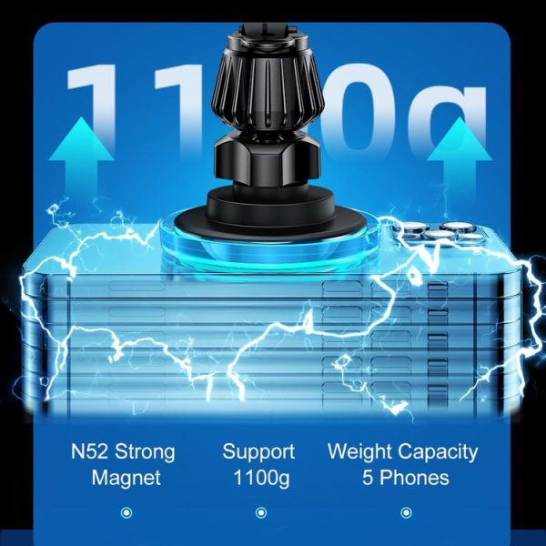 JOYROOM JR-ZS291 15W Magnetic Wireless Charger Air Vent Car Holder (Black) - Image 5