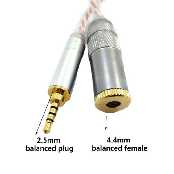 ZS0156 Balanced Inter-conversion Audio Cable (2.5 Balanced Male to 4.4 Balanced Female) - Image 2