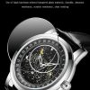 SANDA 7001 Leather Strap Luminous Waterproof Mechanical Watch (Black) - Image 4