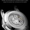 SANDA 7001 Leather Strap Luminous Waterproof Mechanical Watch (Black) - Image 5