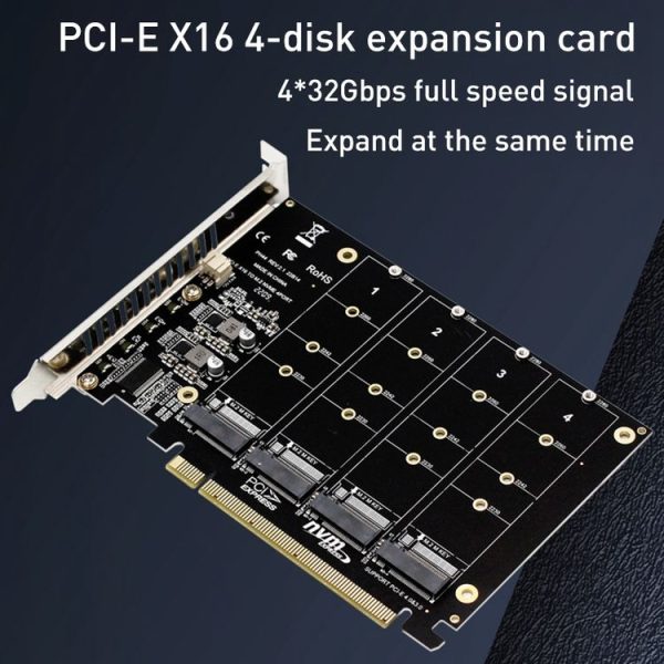 PH44 NVME 4 Disk Array Card PCI-E Signal Split Array Card - Image 6