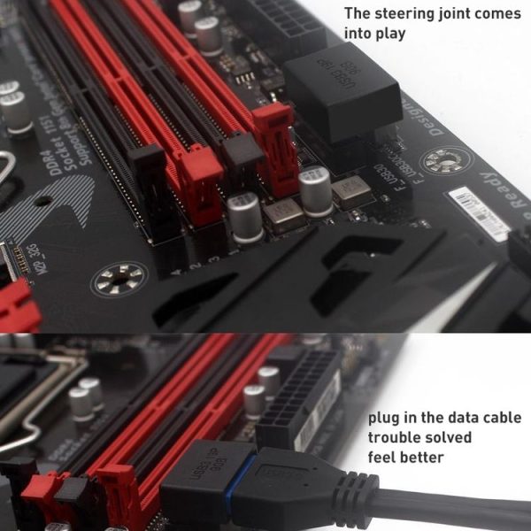 10 PCS 3.0 19P 20P 90 Degree Motherboard Male To Female Extension Adapter, Model: PH19B - Image 5