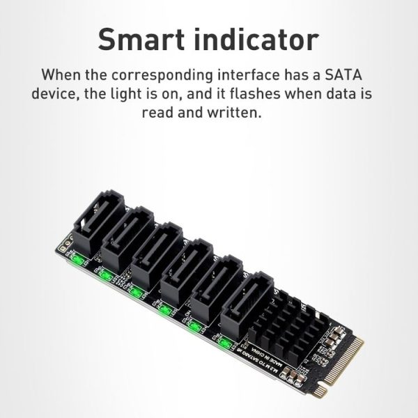 M2 M-EKY PCIE 3.0 to SATA 6G Adapter - Image 4