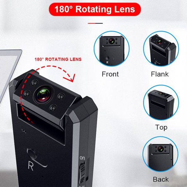 WD6-C Infrared Night Vision Mini HD WiFi Camera 120 Degrees Recorder - Image 3
