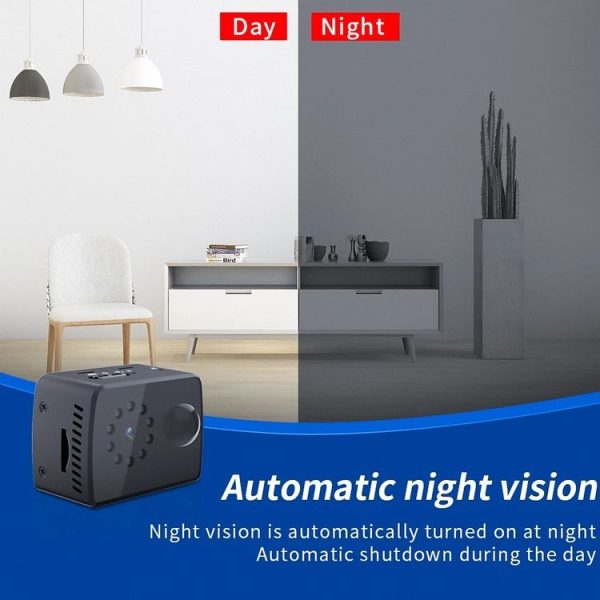 MD20 Mini 1080P HD Camcorder Night Vision PIR Motion Action Micro Camera (Black) - Image 7