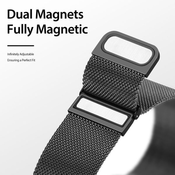 DUX DUCIS Milanese Watch Band For Samsung Watch Series 20mm (Black) - Image 3