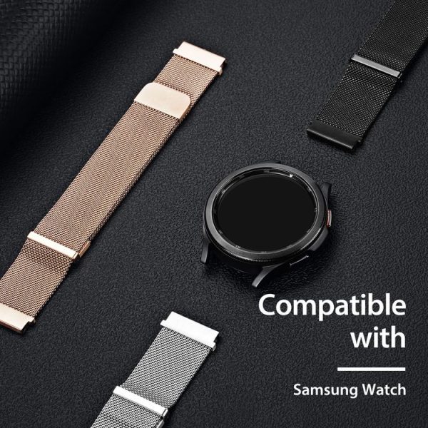 DUX DUCIS Milanese Watch Band For Samsung Watch Series 20mm (Black) - Image 5