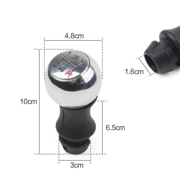 MR-9017 Car Modified Gear Stick Shift Knob Head for Peugeot, Style: 5 Speed (Black) - Image 3