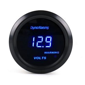 Car Modified 12V Universal 52mm Blue Light Digital Display Meter, Style: Voltmeter