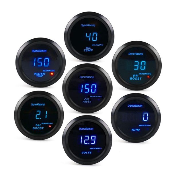 Car Modified 12V Universal 52mm Blue Light Digital Display Meter, Style: Oil Temperature Gauge - Image 6