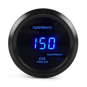 Car Modified 12V Universal 52mm Blue Light Digital Display Meter, Style: Oil Pressure Gauge
