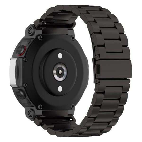 Huami Amazfit T-Rex 2 Three Strains Steel Watch Band (Black) - Image 2
