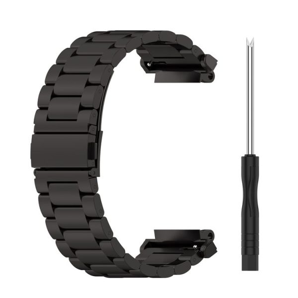 Huami Amazfit T-Rex 2 Three Strains Steel Watch Band (Black) - Image 3