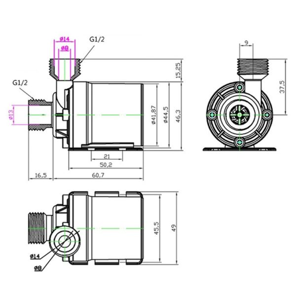 DC24V 5.5M Lift Brushless Motor Submersible Pump - Image 8