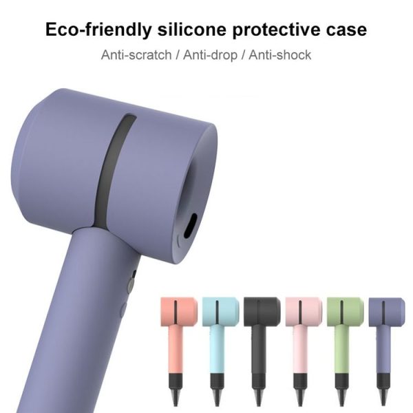 Hairdryer Shockproof Silicone Protective Case For Dyson (Lavender Grey) - Image 2