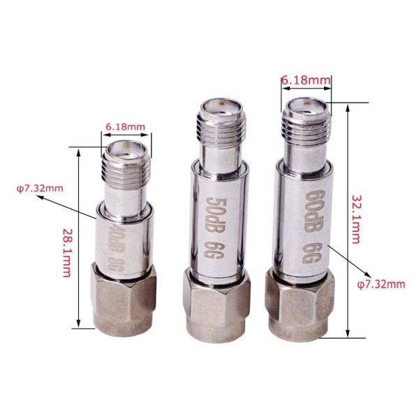 30dBi SMA Attenuator DC-6GHz SMA Coaxial Fixed Connectors - Image 5