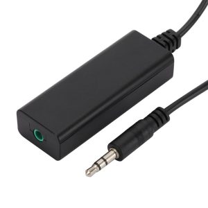 3.5mm Audio Common Ground Isolator Signal Anti-jamming Noise Reducer (Black)
