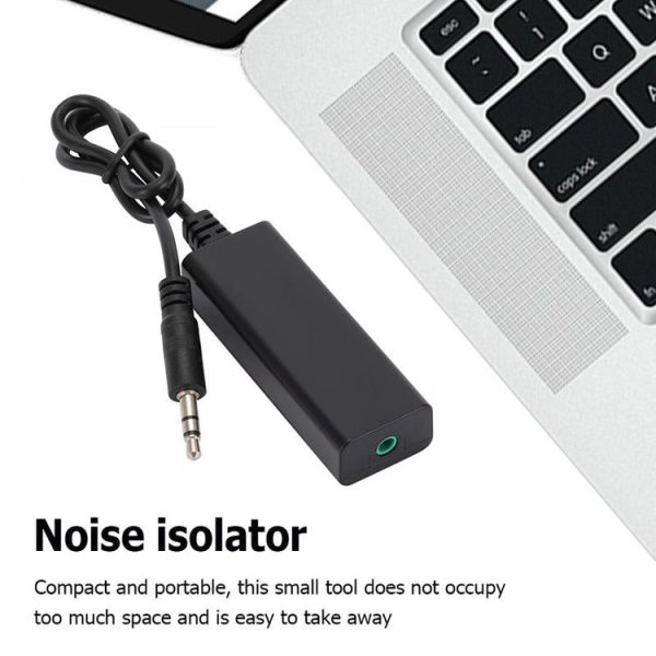 3.5mm Audio Common Ground Isolator Signal Anti-jamming Noise Reducer (Black) - Image 6