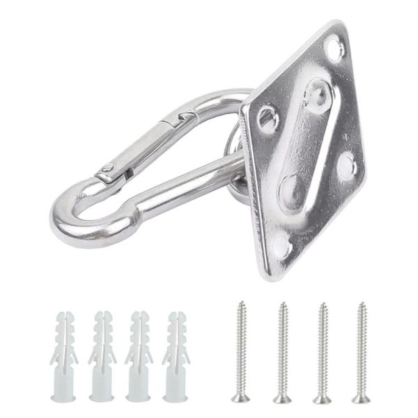 2 PCS 5mm 316 Stainless Steel Sand Bag Ceiling Hook Heavy Duty Swing Hangers - Image 4